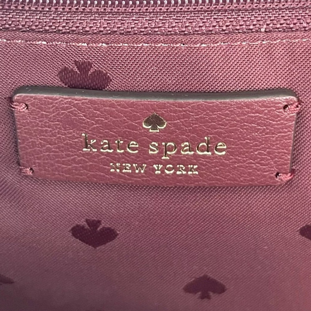 KATE SPADE MEDIUM JACKSON BACKPACK LEATHER CHERRY - Picture 15 of 16